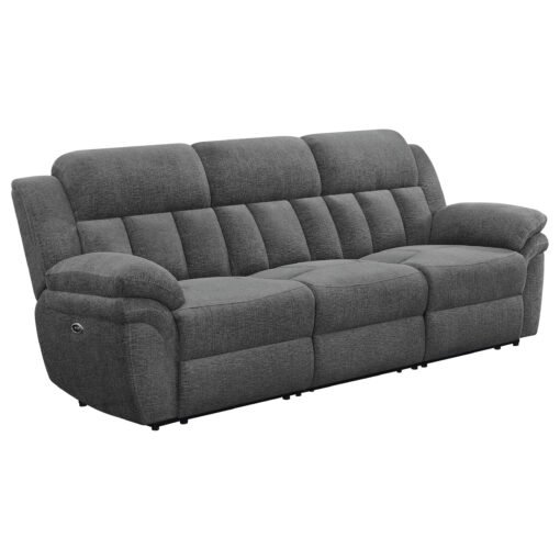 Bahrain Upholstered Power Sofa Charcoal - Image 3