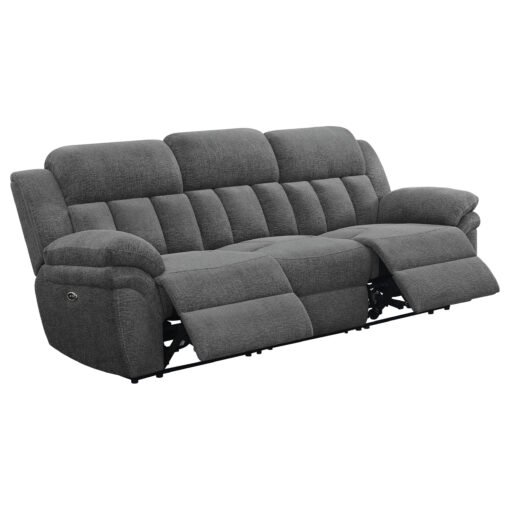 Bahrain Upholstered Power Sofa Charcoal - Image 4