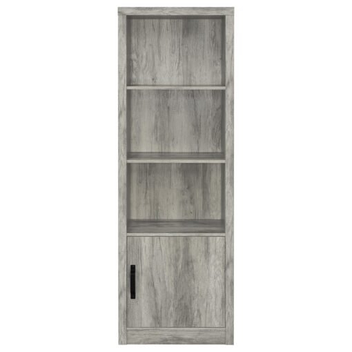 Burke 3-shelf Engineered Wood Media Tower Grey Driftwood - Image 4