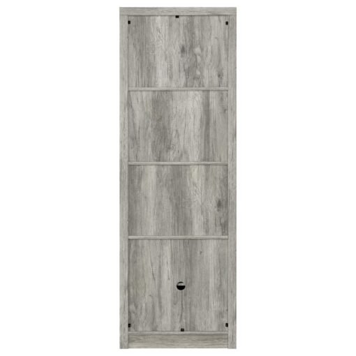 Burke 3-shelf Engineered Wood Media Tower Grey Driftwood - Image 7