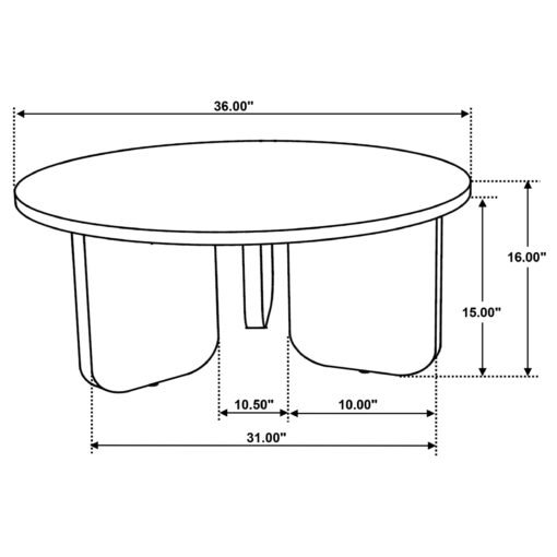Dale 2-piece Solid Wood Coffee and End Table Set Brown - Image 9