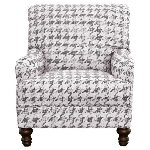 Glenn Upholstered English Arm Accent Chair Grey - Image 3