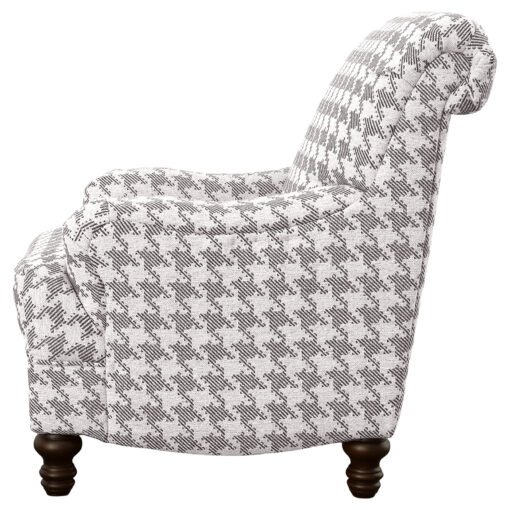 Glenn Upholstered English Arm Accent Chair Grey - Image 5