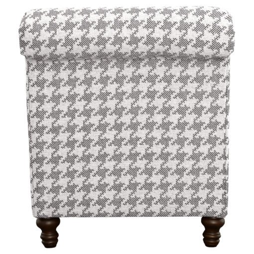 Glenn Upholstered English Arm Accent Chair Grey - Image 6