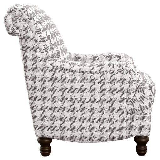 Glenn Upholstered English Arm Accent Chair Grey - Image 7