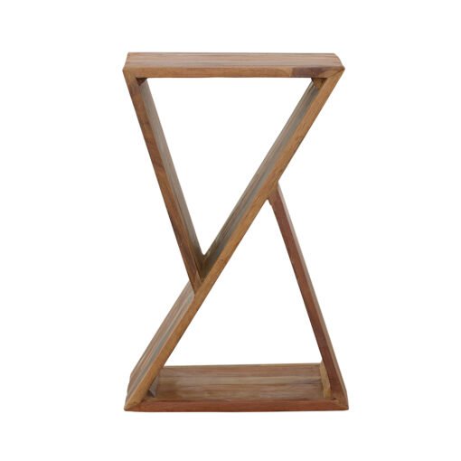 Lily Solid Reclaimed Wood Accent Side Table Natural - Image 3