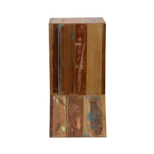 Lily Solid Reclaimed Wood Accent Side Table Natural - Image 5