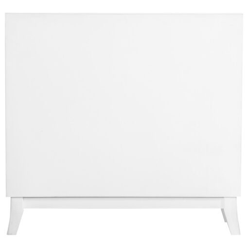 Gambon 2-door Wood Honeycomb Pattern Accent Cabinet White - Image 5