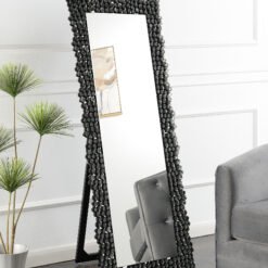 Mckay 24 x 63 Inch Acrylic Frame Standing Mirror Smokey Grey