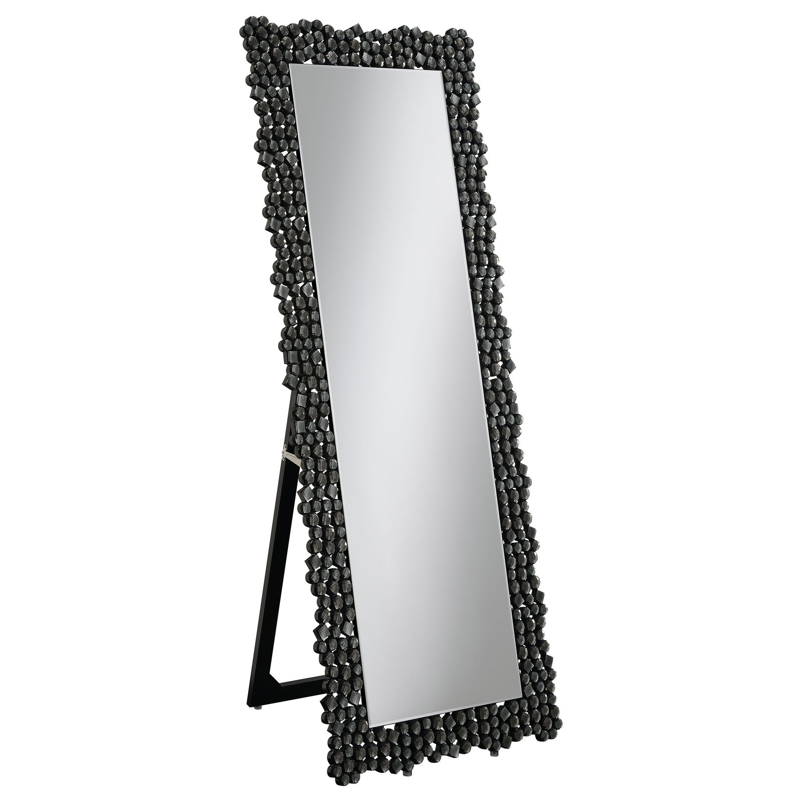 Mckay 24 x 63 Inch Acrylic Frame Standing Mirror Smokey Grey - Image 2